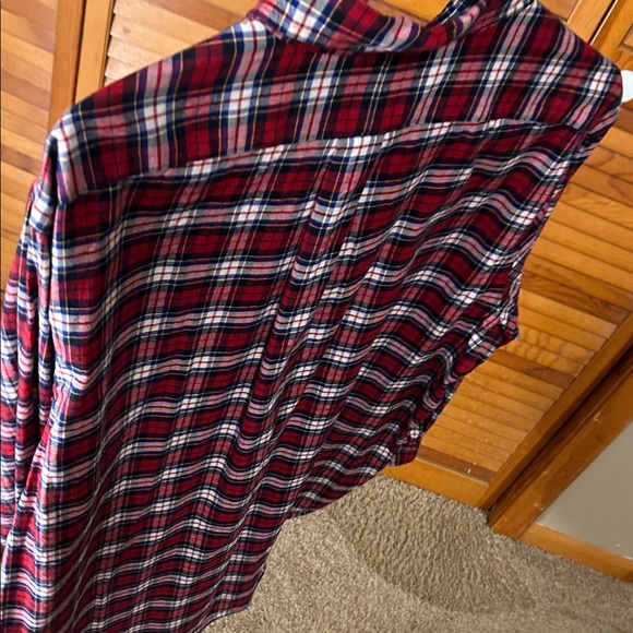 Ralph Lauren Men's Red and Blue Plaid Shirt - Picture 5 of 8